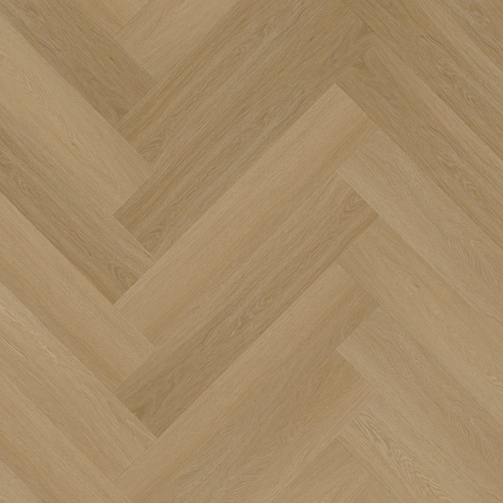 YUP Fulham herringbone WARM OAK DRYBACK 1614
