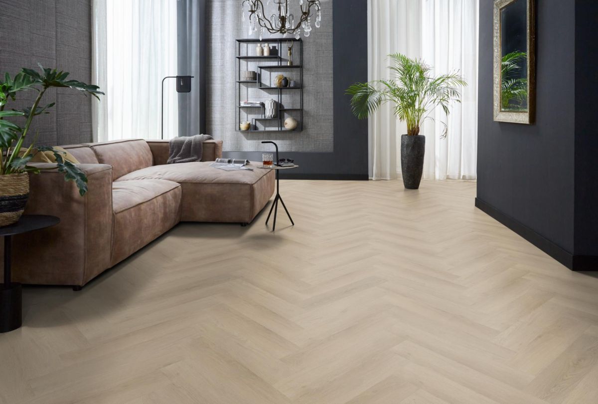 YUP Merton HERRINGBONE BEIGE CLICK 7610
