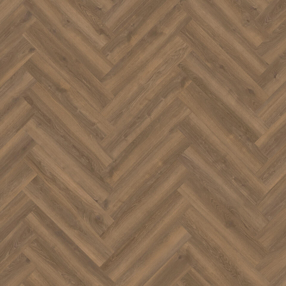 iD Inspiration 55 - Brook Oak Dark Brown visgraat DRYBACK