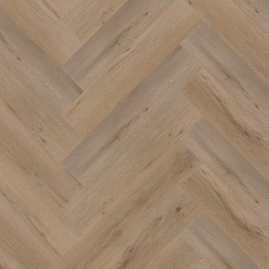 YUP Leyton herringbone NATURAL OAK DRYBACK 1822