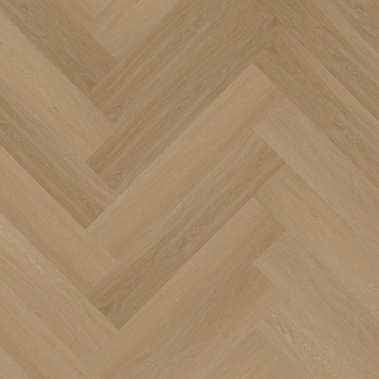 YUP Fulham herringbone WARM OAK DRYBACK 1614