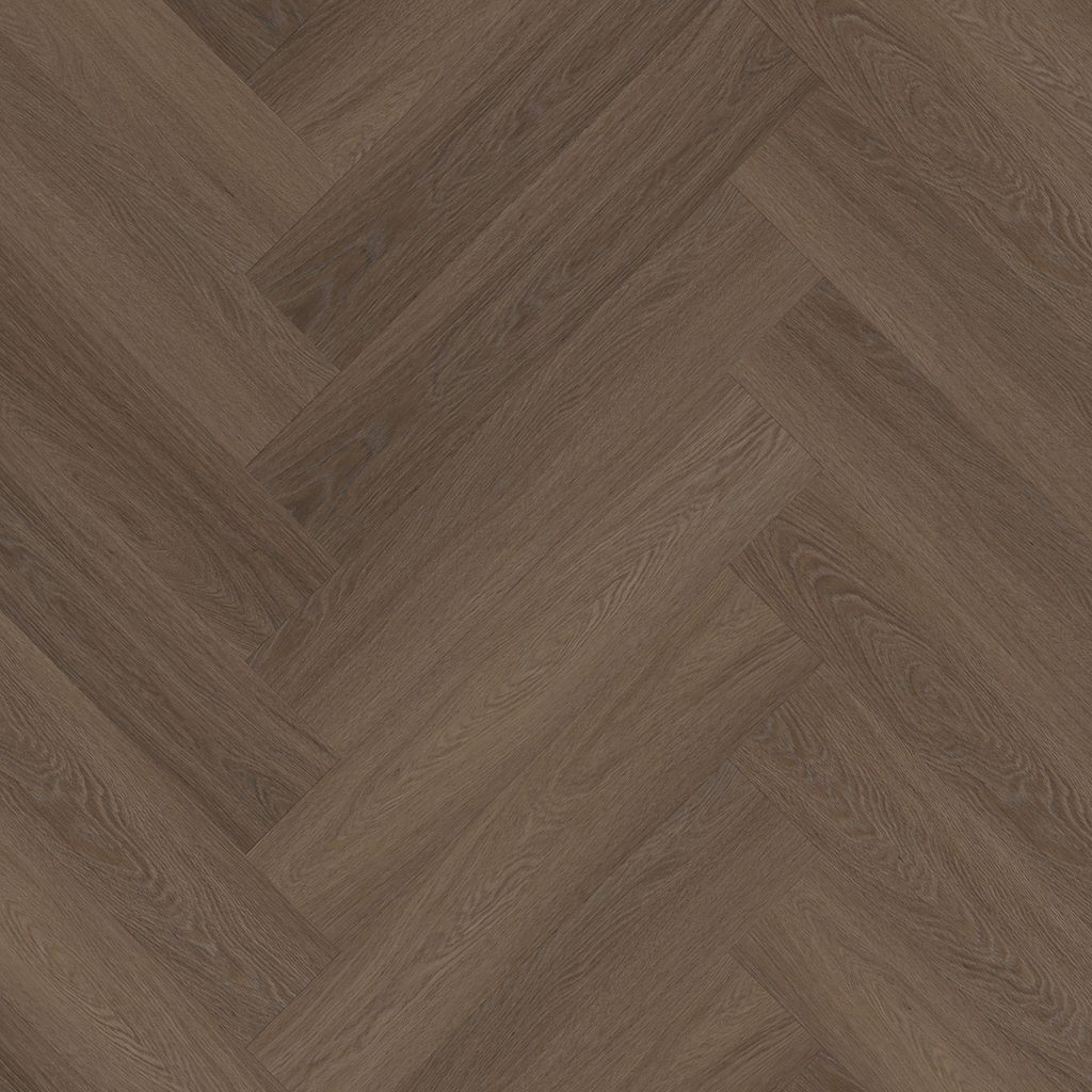 YUP Fulham herringbone BROWN DRYBACK 1615