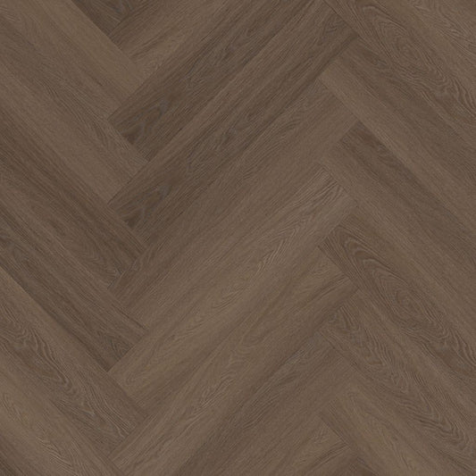 YUP Fulham HERRINGBONE BROWN CLICK 2615