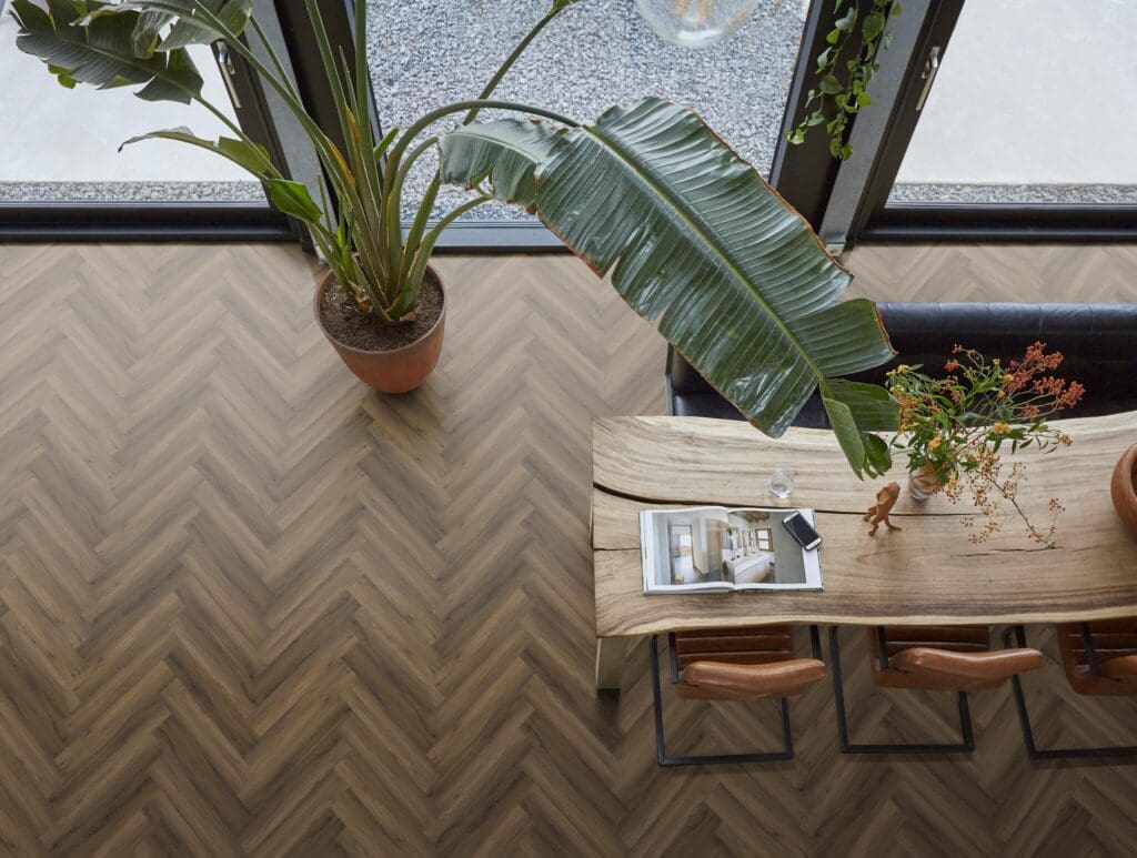 YUP PADDINGTON HERRINGBONE WARM BROWN DRYBACK 3501