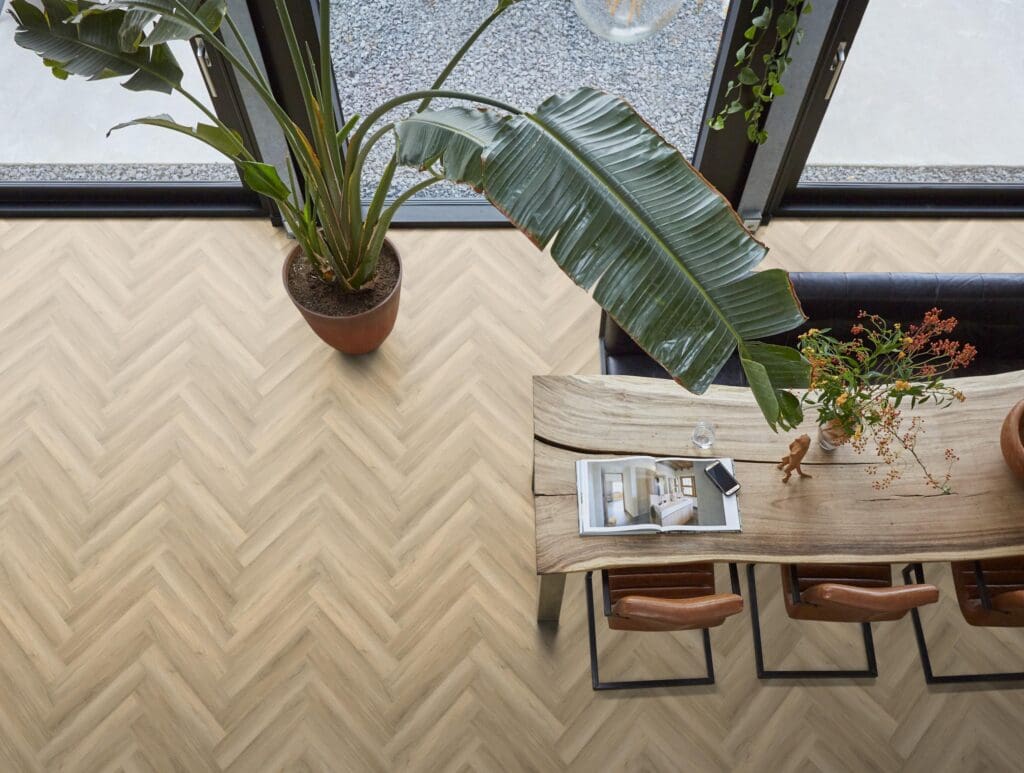 YUP PADDINGTON HERRINGBONE BEIGE DRYBACK 3504