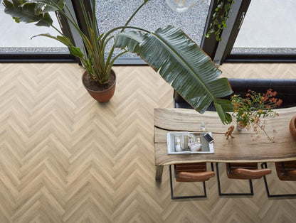 YUP PADDINGTON HERRINGBONE BEIGE DRYBACK 3504