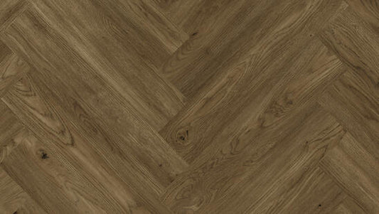 iD Inspiration 55 - Royal Oak Oiled BROWN Mini Plank visgraat DRYBACK