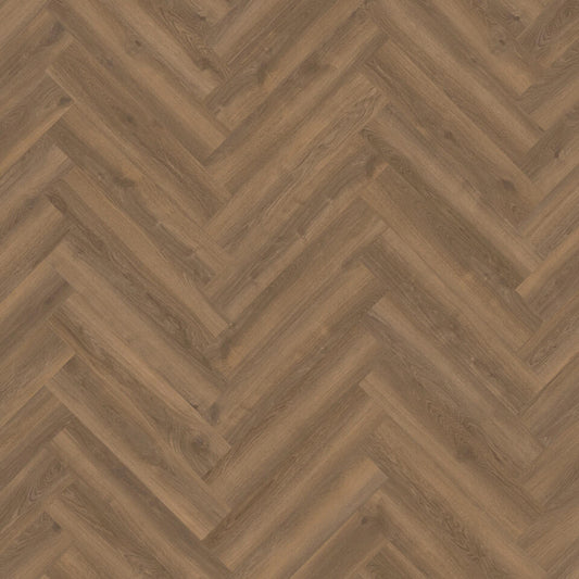 iD Inspiration 55 - Brook Oak Dark Brown visgraat DRYBACK